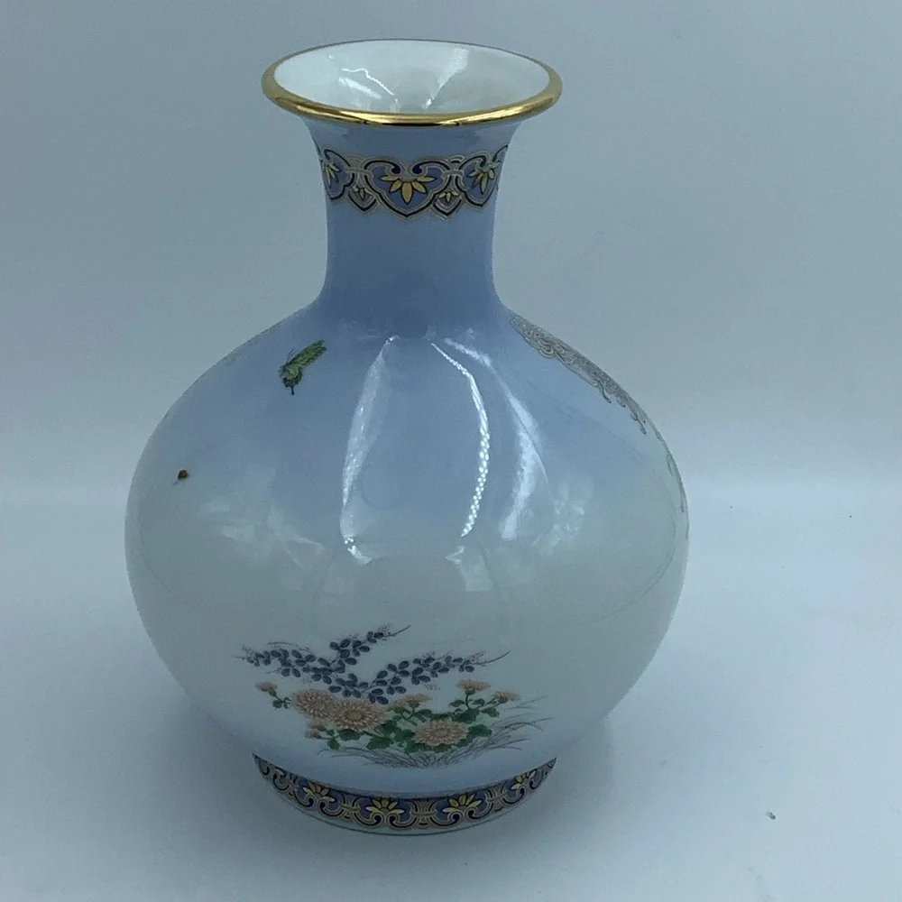 Kyoto Blue Porcelain Vase